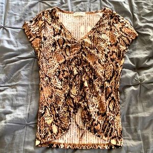 Full circle trends animal print top